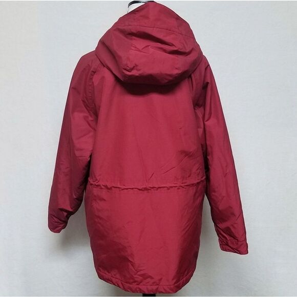 L.l. Bean Red Thinsulate Hand Warmer Hooded Jacket - Picture 8 of 13